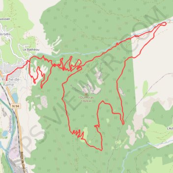 Itinéraire Le Lauzet, distance, dénivelé, altitude, carte, profil, trace GPS