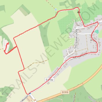 Itinéraire De Lesménils à Butte du Xon, distance, dénivelé, altitude, carte, profil, trace GPS