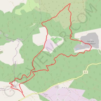 Itinéraire Le Vallon des Matyrs - SIGNES - 83, distance, dénivelé, altitude, carte, profil, trace GPS