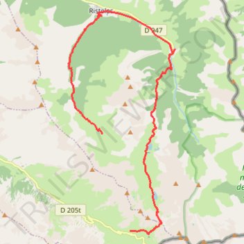 Itinéraire J5 Col Vieux, distance, dénivelé, altitude, carte, profil, trace GPS
