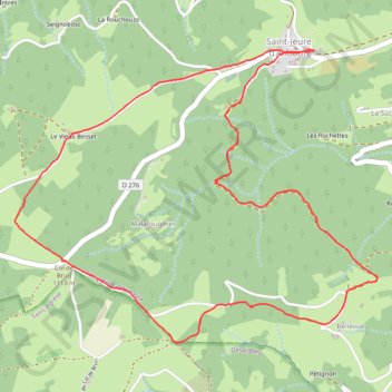 Itinéraire En pays d'Andaure, distance, dénivelé, altitude, carte, profil, trace GPS