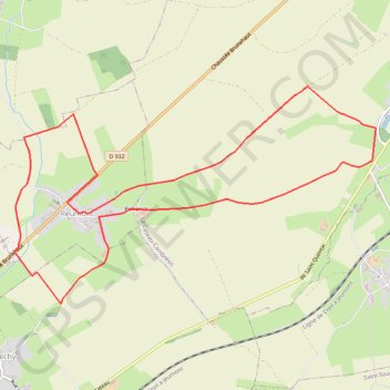 Itinéraire Autour de Reumont, distance, dénivelé, altitude, carte, profil, trace GPS