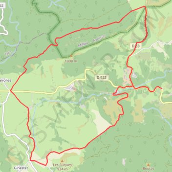 Itinéraire Le plateau de Fagayrolles, distance, dénivelé, altitude, carte, profil, trace GPS