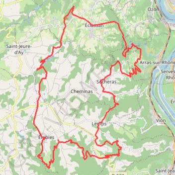 Itinéraire 45km RANDO 2022-14213008, distance, dénivelé, altitude, carte, profil, trace GPS