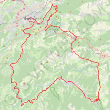 Itinéraire Loue Loue Land, distance, dénivelé, altitude, carte, profil, trace GPS