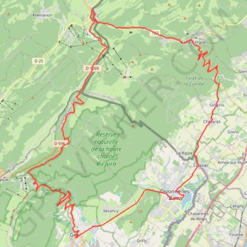 Itinéraire Cols franco-suisses, distance, dénivelé, altitude, carte, profil, trace GPS