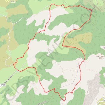 Itinéraire Le Coulet - Susterragne, distance, dénivelé, altitude, carte, profil, trace GPS