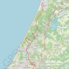 Itinéraire Capbreton - Bayonne, distance, dénivelé, altitude, carte, profil, trace GPS