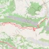 Itinéraire LES GRES D'EVENOS - LE GROS CERVEAU, distance, dénivelé, altitude, carte, profil, trace GPS