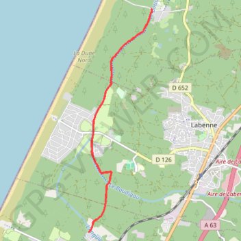 Itinéraire 40-73, distance, dénivelé, altitude, carte, profil, trace GPS