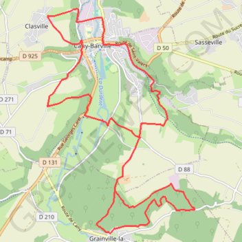 Itinéraire Le tour de Cany-Barville, distance, dénivelé, altitude, carte, profil, trace GPS