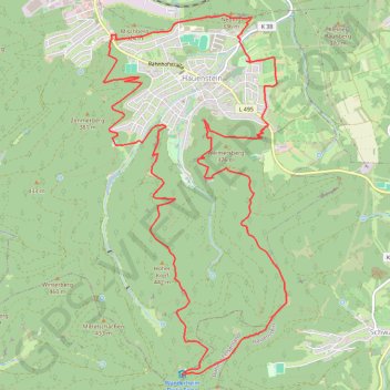 Itinéraire Autour de Hauenstein, distance, dénivelé, altitude, carte, profil, trace GPS