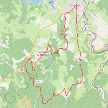 Itinéraire Gévaudan - Circuit des Huttes, distance, dénivelé, altitude, carte, profil, trace GPS
