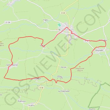 Itinéraire Valuéjols, distance, dénivelé, altitude, carte, profil, trace GPS