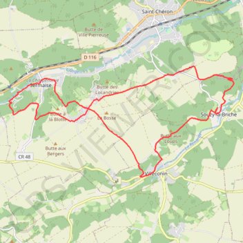 Itinéraire Sermaise souzy la briche facile, distance, dénivelé, altitude, carte, profil, trace GPS