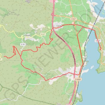 Itinéraire Leucate - Parc éolien Le Souleilla, distance, dénivelé, altitude, carte, profil, trace GPS