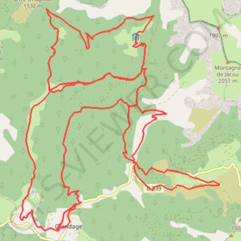 Itinéraire autour des sucettes de borne, distance, dénivelé, altitude, carte, profil, trace GPS