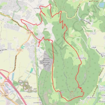 Itinéraire Buisse - Grand Ratz - Tencon - Buisse, distance, dénivelé, altitude, carte, profil, trace GPS