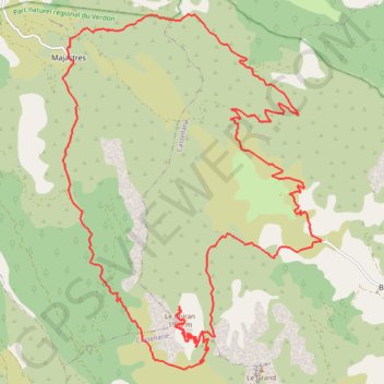 Itinéraire chiran, distance, dénivelé, altitude, carte, profil, trace GPS