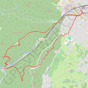 Itinéraire Saverne - Grotte - Rappenfels - Haut-Barr, distance, dénivelé, altitude, carte, profil, trace GPS