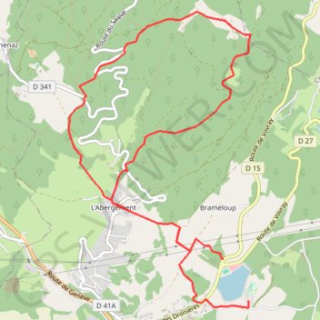 Itinéraire droniere - iselet -10 km, distance, dénivelé, altitude, carte, profil, trace GPS