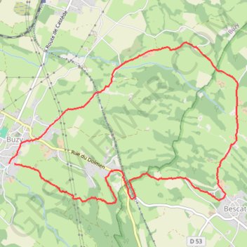 Itinéraire Circuit du Tour du dolmen, distance, dénivelé, altitude, carte, profil, trace GPS