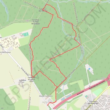 Itinéraire Forêt Thorigné, distance, dénivelé, altitude, carte, profil, trace GPS