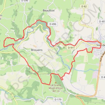 Itinéraire La haute vallée de la Sée, distance, dénivelé, altitude, carte, profil, trace GPS