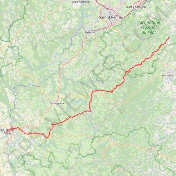Itinéraire GR 65 : De Maclas (Loire) à Le Puy-en-Velay (Haute-Loire), distance, dénivelé, altitude, carte, profil, trace GPS