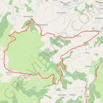Itinéraire MONHOA_TRV 13:45:25, distance, dénivelé, altitude, carte, profil, trace GPS