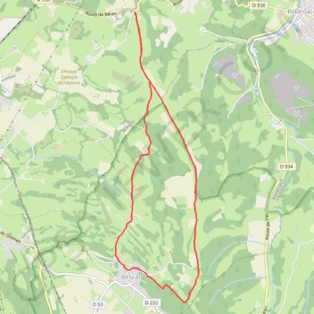 Itinéraire Circuit Croix de Buzy, distance, dénivelé, altitude, carte, profil, trace GPS