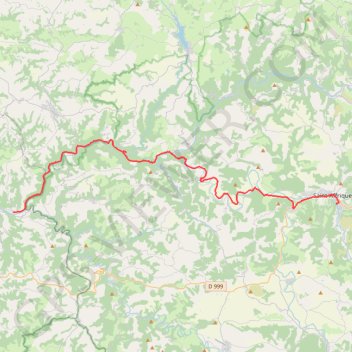 Itinéraire Trébas Saint Affrique, distance, dénivelé, altitude, carte, profil, trace GPS