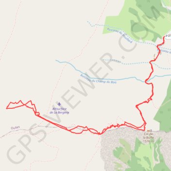 Itinéraire Chalet du Taillefer depuis Oulles (Taillefer), distance, dénivelé, altitude, carte, profil, trace GPS