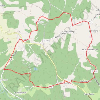 Itinéraire 2026 01 17 boucle 2 12.3 km, distance, dénivelé, altitude, carte, profil, trace GPS