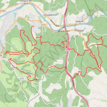 Itinéraire Begoux (Cahors) - Les Igues, distance, dénivelé, altitude, carte, profil, trace GPS