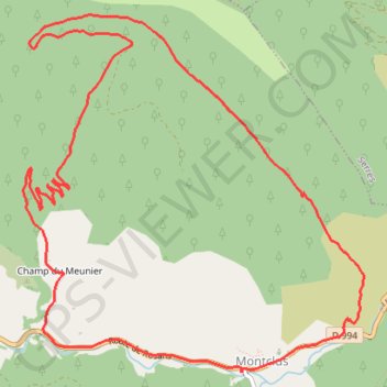 Itinéraire Vaugela, distance, dénivelé, altitude, carte, profil, trace GPS