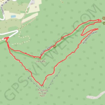 Itinéraire Le Cap Noir et Roche Verre Bouteille depuis Dos d'Âne, distance, dénivelé, altitude, carte, profil, trace GPS