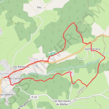 Itinéraire Randonnée à Luriecq le jeudi après-midi, distance, dénivelé, altitude, carte, profil, trace GPS