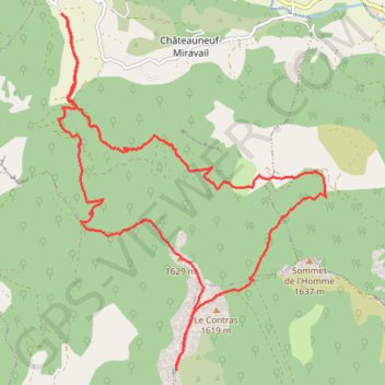 Itinéraire Lange par le Contras, distance, dénivelé, altitude, carte, profil, trace GPS
