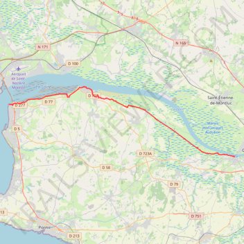 Itinéraire 01: Saint-Brevin-les-Pins – Le Pellerin (DEVELOPED_WITH_SIGNS), distance, dénivelé, altitude, carte, profil, trace GPS