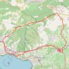 Itinéraire La Cadière d'azur, Ceyreste, Grand Caunet, distance, dénivelé, altitude, carte, profil, trace GPS