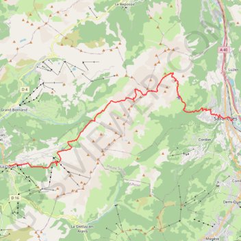 Itinéraire La Clusaz - Refuge de la Pointe Percée Gramusset - Sallanches, distance, dénivelé, altitude, carte, profil, trace GPS