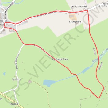 Itinéraire Le sentier des noisetiers, distance, dénivelé, altitude, carte, profil, trace GPS