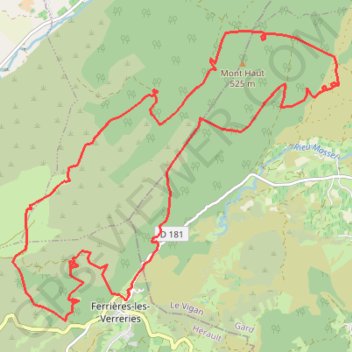 Itinéraire Bois de Monnier, distance, dénivelé, altitude, carte, profil, trace GPS