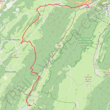 Itinéraire cr-t-de-la-neige-boucle-de-3-jours-en-raquettes-depuis-l-lex, distance, dénivelé, altitude, carte, profil, trace GPS