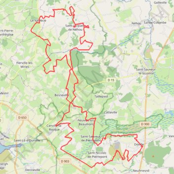 Itinéraire 2 - Rando 66 km, distance, dénivelé, altitude, carte, profil, trace GPS