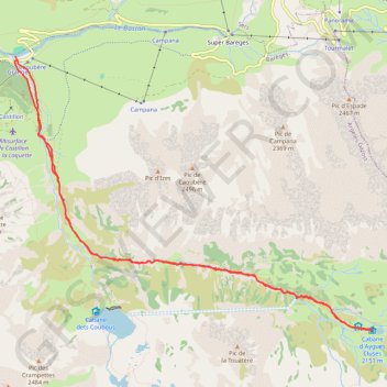 Itinéraire Aygues Cluses, distance, dénivelé, altitude, carte, profil, trace GPS