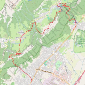 Itinéraire Bec Margain par le sentier du Facteur et le sentier du Pal de Fer, distance, dénivelé, altitude, carte, profil, trace GPS