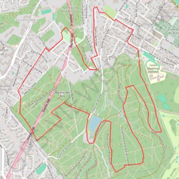 Itinéraire Le bois de Saint cucufa, distance, dénivelé, altitude, carte, profil, trace GPS