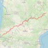 Itinéraire Voie du Puy - Via Podiensis, distance, dénivelé, altitude, carte, profil, trace GPS